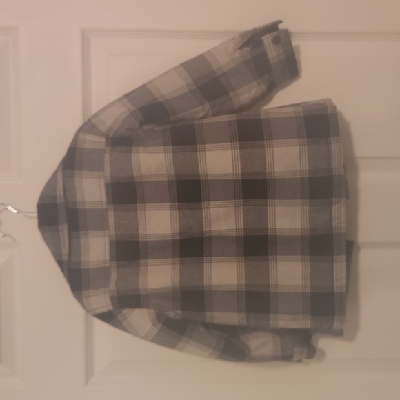 GAP Blue/Beige Shirt Jacket with button closure, collar & lining Size 4 - Picture 4 of 4